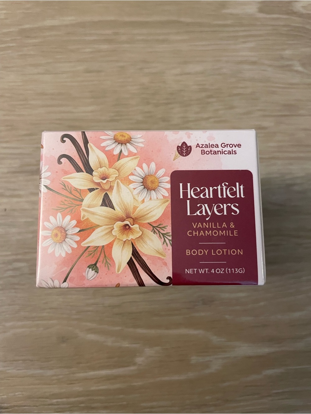 NIB Heartfelt Layers Vanilla Chamomile Body Lotion